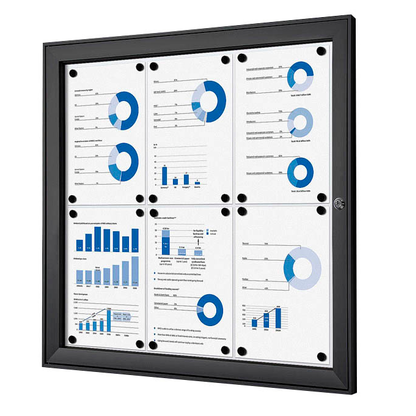 Artikelbild für Showdown® Displays Schaukasten schwarz 6x DIN A4 74,1 x 2,3 x 69,6 cm, 1 St., Artikelnummer 103917