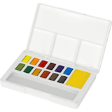 Artikelbild 1 für FABER-CASTELL Aquarellfarben farbsortiert, 12 St., Artikelnummer 278297