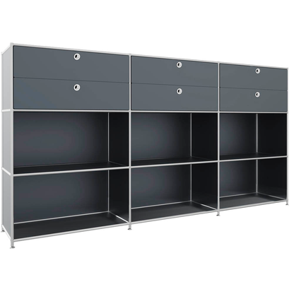 Artikelbild für viasit Sideboard System4, 83914 anthrazit 227,9 x 40,4 x 118,2 cm, 1 St., Artikelnummer 504334