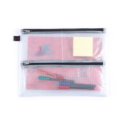 Artikelbild 2 für FolderSys Reißverschlussbeutel DIN A4 transparent/schwarz 0,15 mm, 1 St., Artikelnummer 357293