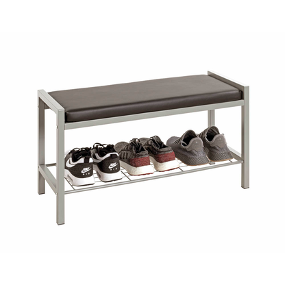 Artikelbild 2 für HAKU Möbel Schuhbank 90550 schwarz Metall 80,0 cm, Artikelnummer 559171