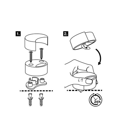 Artikelbild 4 für WAGNER® design yourself EH 5151 Türstopper Zinkdruckguss, Kautschuk Ø 5,0 cm, Artikelnummer 420057