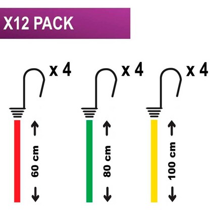 Artikelbild 2 für Master Lock® Gepäckspanner Twin Wire™, 3107EURDAT 4x 60,0 cm / 4x 80,0 cm / 4x 100,0 cm, 12 St., Artikelnummer 792727