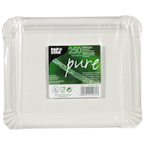 Artikelbild 1 für PAPSTAR Pappteller pure weiß 20,0 x 16,5 cm, 250 St., Artikelnummer 119481