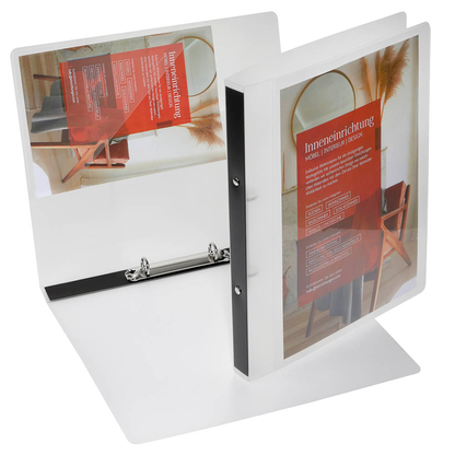 Artikelbild für EICHNER Präsentationsringbuch 2-Ringe grau-transparent 2,5 cm DIN A4, 1 St., Artikelnummer 322202