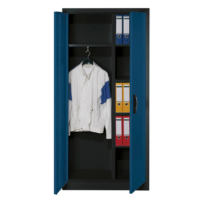 Artikelbild für CP Stahlschrank C 2000 Acurado 9260-30 S10338 anthrazit, enzianblau 4 Fachböden 93,0 x 40,0 x 195,0 cm, aufgebaut, 1 St., Artikelnummer 966556