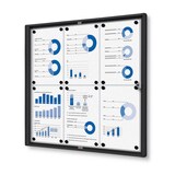 Artikelbild 1 für Showdown® Displays Schaukasten Economy schwarz 6x DIN A4 71,1 x 2,6 x 65,5 cm, 1 St., Artikelnummer 103947
