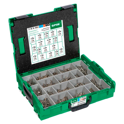 Artikelbild für SPAX® Holzbauschrauben-Sortiment L-BOXX Mini EDELSTAHL 5000009165019, Artikelnummer 397097