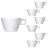 Artikelbild 1 für BAUSCHER Kaffeetassen EDGE weiß 0,26 l, 6 St., Artikelnummer 819929