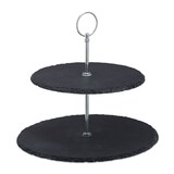 Artikelbild 1 für relaxdays Etagere anthrazit Höhe: 23,0 cm, 1 St., Artikelnummer 472284