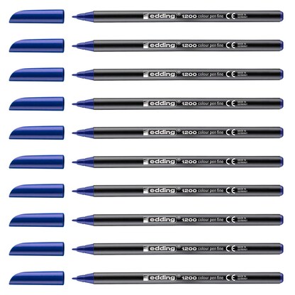 Artikelbild für edding 1200 Filzstifte blau, 10 St., Artikelnummer 311092
