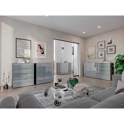 Artikelbild 6 für GERMANIA Kommode Oakland, 3695-587 grafit, silber 83,0 x 42,0 x 102,0 cm, 1 St., Artikelnummer 649029