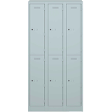 Artikelbild 1 für BISLEY Spind lichtgrau PL3050T2645, 6 Schließfächer 90,0 x 50,0 x 180,0 cm, Artikelnummer 767382
