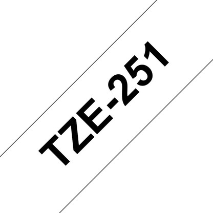 Artikelbild 4 für brother Schriftband TZe-251 TZE251, 24 mm, schwarz auf weiß, 1 St., Artikelnummer 653220