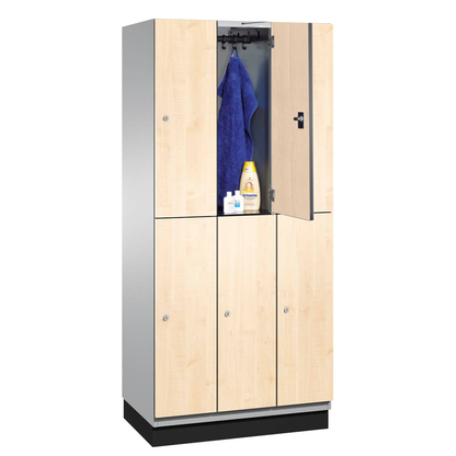 Artikelbild für CP Spind Cambio lichtgrau, birke 45101-30 S10081, 6 Schließfächer 90,0 x 52,5 x 198,0 cm, Artikelnummer 172674