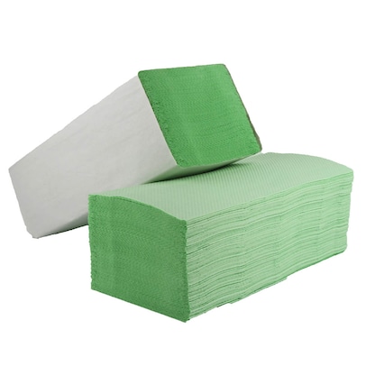 Artikelbild 2 für Papierhandtücher V2-3200-G-PR Zick-Zack-Falzung 2-lagig 3.200 Tücher, Artikelnummer 143689