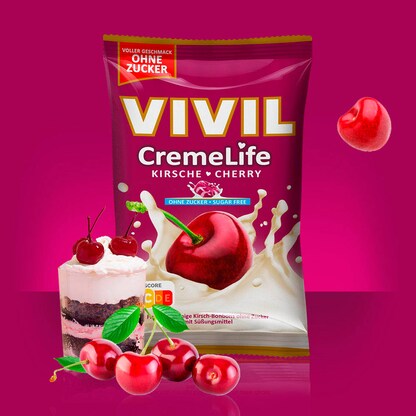 Artikelbild 2 für VIVIL® Creme Life Kirsche Bonbons 23 St./ 90,0 g, Artikelnummer 367739