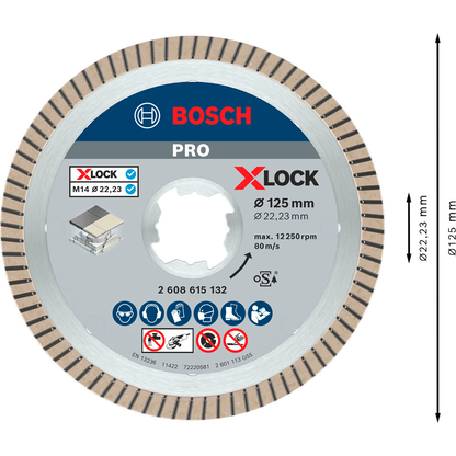 Artikelbild 5 für BOSCH Diamant-Trennscheibe X-LOCK Best for Ceramic Extra Clean Turbo, 1 St., Artikelnummer 218657