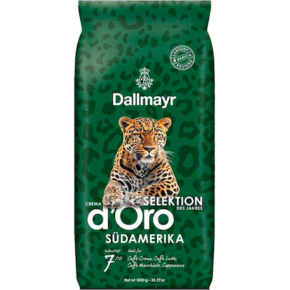 Artikelbild für Dallmayr Crema d'Oro Selektion des Jahres Südamerika Kaffeebohnen, Arabica- und Robustabohnen 1000 g, Artikelnummer 790487