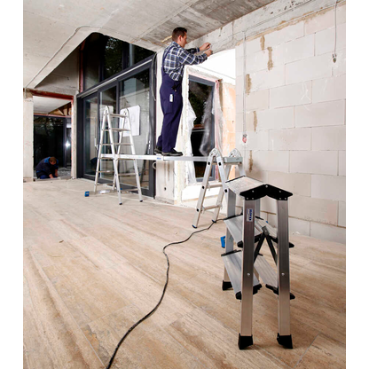 Artikelbild 10 für KRAUSE Klapptritt MONTO Treppo silber 2x 3 Stufen, H: 73,0 cm, Artikelnummer 567565