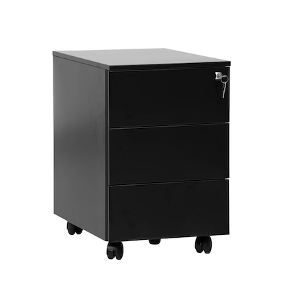 Artikelbild 2 für Gürkan Rollcontainer schwarz 3 Auszüge 40,0 x 60,0 x 61,0 cm, Artikelnummer 564841