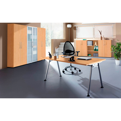 Artikelbild 4 für HAMMERBACHER Solid SC40 Standcontainer buche 4 Auszüge Stahl-Bügelgriff chrom 42,8 x 80,0 x 72,0 - 76,0 cm, Artikelnummer 983049