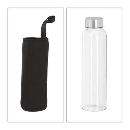 Artikelbild 2 für relaxdays Trinkflaschen transparent 500,0 ml, 6 St., Artikelnummer 401081