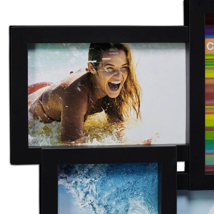Artikelbild 4 für relaxdays Collage-Bilderrahmen schwarz 81,0 x 30,0 cm, 1 St., Artikelnummer 522117