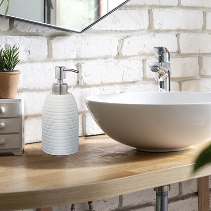 Artikelbild 2 für relaxdays Seifenspender 10031053_49 weiß Polyresin 300,0 ml, 1 St., Artikelnummer 556243