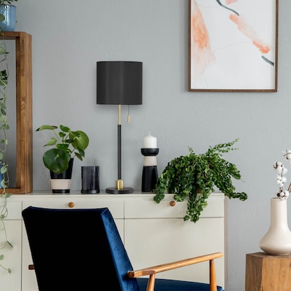 Artikelbild 3 für relaxdays Tischlampe schwarz, gold, Artikelnummer 644247