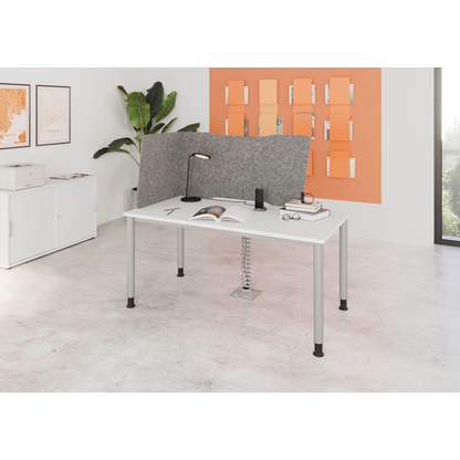 Artikelbild 3 für HAMMERBACHER Akustik-Tischtrennwand, grau 95,8/88,0 x 60,5 cm, 1 St., Artikelnummer 743197