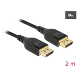 Artikelbild 1 für DeLOCK DisplayPort 1.4 Kabel 8K 60 Hz 2,0 m schwarz, 1 St., Artikelnummer 895171