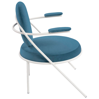 Artikelbild 2 für meet powered by PAPERFLOW Sessel SATURNE blau weiß Kunstleder 70,0 x 73,0 x 88,0 cm, 1 St., Artikelnummer 231401