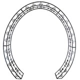 Artikelbild 1 für Garden Pleasure Rankgitter LAMOS Metall schwarz oval 200,0 x 220,0 cm, 1 St., Artikelnummer 285047