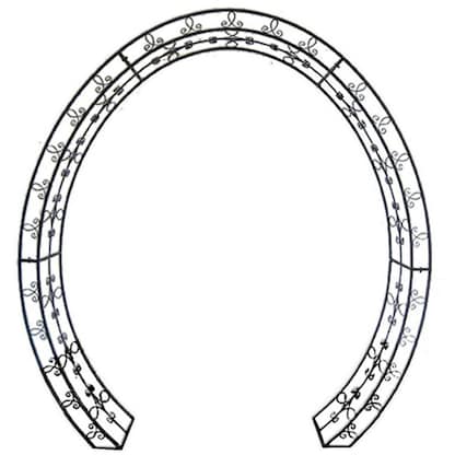 Artikelbild für Garden Pleasure Rankgitter LAMOS Metall schwarz oval 200,0 x 220,0 cm, 1 St., Artikelnummer 285047