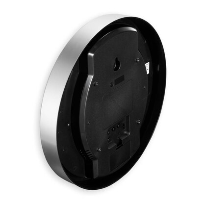 Artikelbild 3 für hama digitale Funkwanduhr Moorea weiß silber Kunststoff, Ø 30,0 cm, Artikelnummer 442979