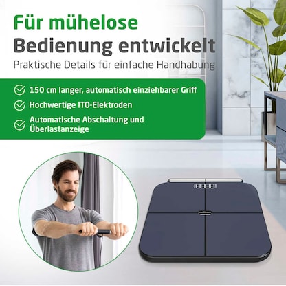 Artikelbild 6 für medisana Personenwaage BS 850 connect schwarz für max. 180,0 kg, Artikelnummer 743429