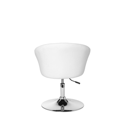 Artikelbild 4 für AMSTYLE Besuchersessel weiß silber Kunstleder 62,0 x 55,0 x 72,0 - 84,0 cm, 1 St., Artikelnummer 624390