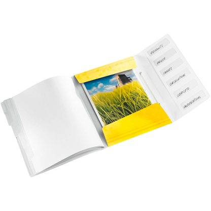 Artikelbild 2 für LEITZ Ordnungsmappe WOW 4633 6 Fächer gelb, 1 St., Artikelnummer 894720