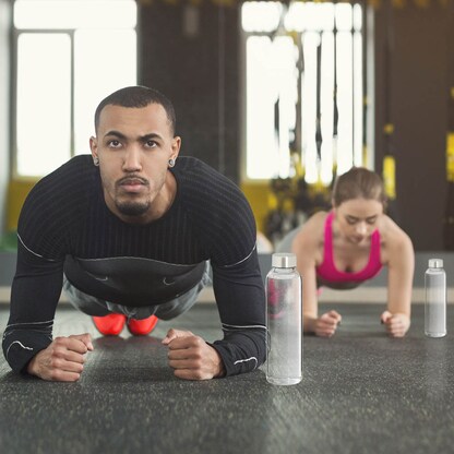 Artikelbild 3 für relaxdays Trinkflaschen transparent 500,0 ml, 6 St., Artikelnummer 401081