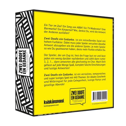 Artikelbild 2 für kylskapspoesi Zwei Doofe ein Gedanke Kartenspiel, 1 St., Artikelnummer 794501