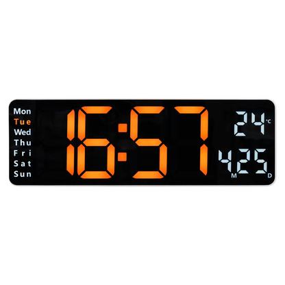 Artikelbild 2 für hama digitale Wanduhr Santa Cruz weiß Kunststoff 32,0 x 10,0 cm, Artikelnummer 501124