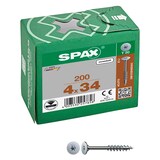 Artikelbild 1 für SPAX® Möbelverbindungsschrauben T20 Flachrückwandkopf 0681030400343 4 mm x 34 mm, 200 St., Artikelnummer 398379