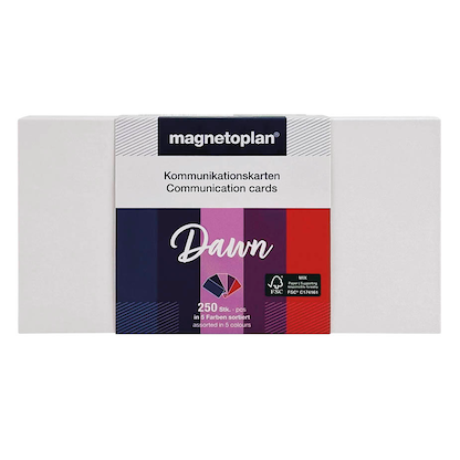 Artikelbild 4 für magnetoplan Moderationskarten Dawn farbsortiert 20,0 x 10,0 cm, 250 St., Artikelnummer 606539