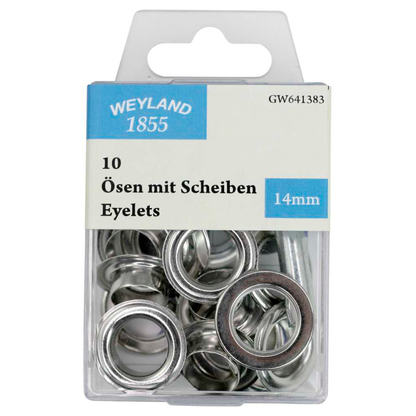 Artikelbild für WEYLAND 1855 Ösen mit Scheiben 14,0 mm, 10 St., Artikelnummer 768909