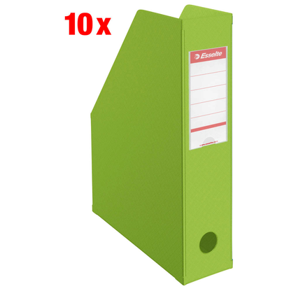 Artikelbild für 10 Esselte Stehsammler 56006 grün Kunststoff, DIN A4, Artikelnummer 194167