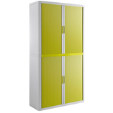 Artikelbild 1 für PAPERFLOW easyOffice Rollladenschrank weiß, grün ohne Fachböden 110,0 x 41,5 x 204,0 cm, Artikelnummer 146977