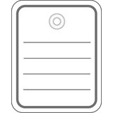 Artikelbild 1 für HERMA Hängeetiketten weiß 40,0 x 50,0 mm mit Öse ohne Faden, 1.000 St., Artikelnummer 702466