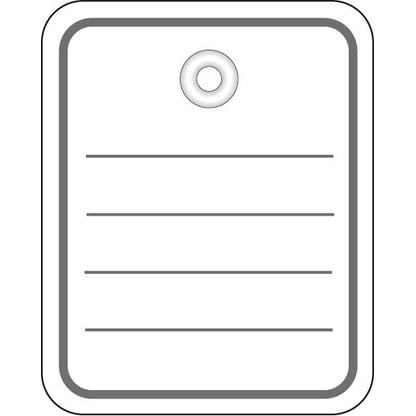 Artikelbild für HERMA Hängeetiketten weiß 40,0 x 50,0 mm mit Öse ohne Faden, 1.000 St., Artikelnummer 702466