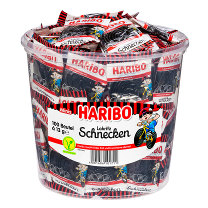 Artikelbild für HARIBO Lakritz Schnecken Minibeutel Lakritz 1270,0 g, Artikelnummer 168351